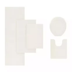 Kirklands Home Cream High Pile Marshmallow Bath Mat, 30 in. Ivory New