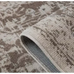 Kirklands Home Cream Medallion Area Rug, 5x8 Ivory New