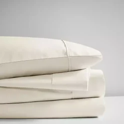 Kirklands Home Cream Rich Cooling Cotton King Sheet Set Ivory New