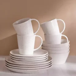 Kirklands Home Cream Simple Things Mugs, Set of 4 Ivory Best