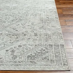 Kirklands Home Cream Traditional Washable Area Rug, 6x9 Ivory Sale
