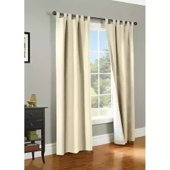 Kirklands Home Cream Weathermate Curtain Panel, 72 in Ivory Outlet