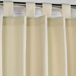 Kirklands Home Cream Weathermate Curtain Panel, 72 in Ivory Outlet