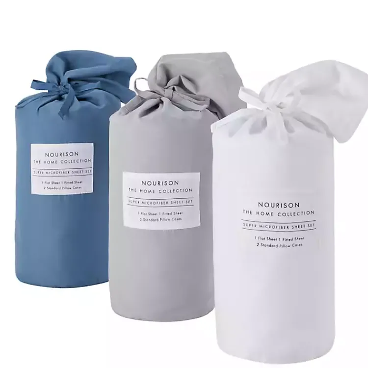 Kirklands Home Dark Microfiber 4-pc. King Sheet Set Blue Hot