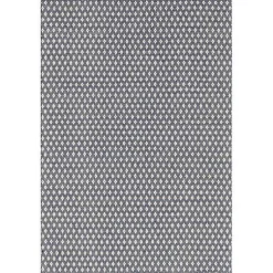 Kirklands Home Dark Gray and Ivory Dainty Diamond Runner Best