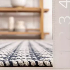 Kirklands Home Dark Gray and Ivory Dainty Diamond Area Rug, 6x9 Sale