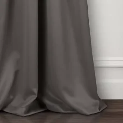 Kirklands Home Dark Blackout Curtain Panel Set, 120 in. Gray Online