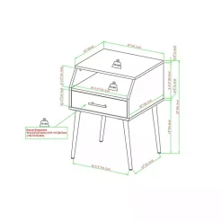 Kirklands Home Dark Walnut Open Storage Accent Table Brown Online