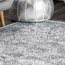Kirklands Home Delany Persian Inspired Area Rug, 5x8 Blue Discount