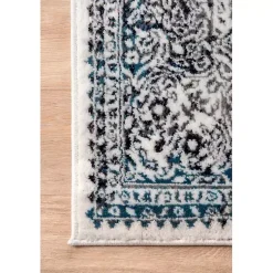 Kirklands Home Delany Persian Inspired Area Rug, 5x8 Blue Discount