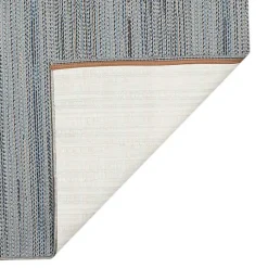 Kirklands Home Denim Woven Lines Indoor/Outdoor Accent Rug, 2x3 Blue Sale