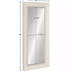 Kirklands Home Distressed White Maron Wall Mirror Hot