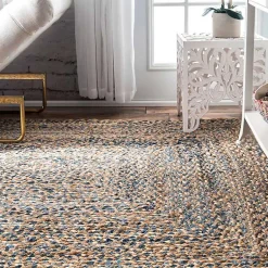 Kirklands Home Ella Hand Braided Jute Rug, 7x9 Tan Hot