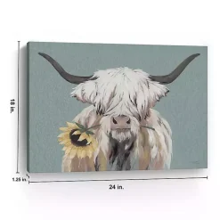 Kirklands Home Ellie with a Sunflower Canvas Art Print, 24x18 in. Discount