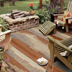 Kirklands Home Fernandina Outdoor Area Rug, 6x9 Brown Online
