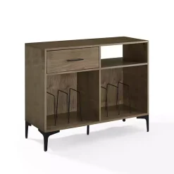 Kirklands Home Finn Record Storage Media Cabinet Brown Best