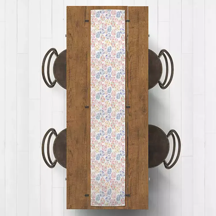 Easter Decorations>Kirklands Home Floral Easter Eggs Table Runner, 90 in.