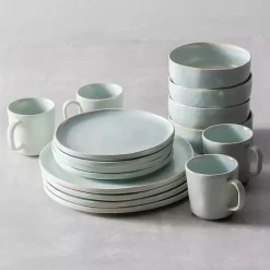 Kirklands Home Fortessa Cypress Ceramic Soup Bowls, Set of 4 Blue Outlet