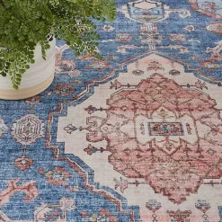 Kirklands Home Fulton Medallion Area Rug, 5x7 Blue Sale