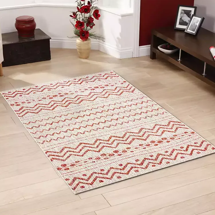 Kirklands Home Geometric Stripe Sun Shower Outdoor Area Rug, 5x8 Discount