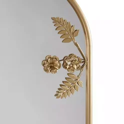 Kirklands Home Gold Adaline Floral Arched Wall Mirror Outlet