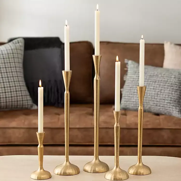 Candle Holders>Kirklands Home Metal Taper Candle Holder, 21 in. Gold