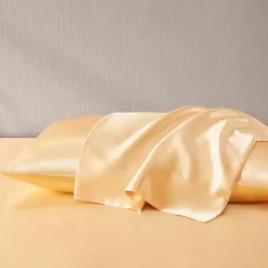 Kirklands Home Satin King 2-pc. Pillow Case Set Gold Best