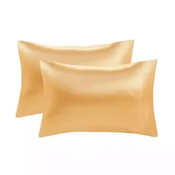 Kirklands Home Satin King 2-pc. Pillow Case Set Gold Best