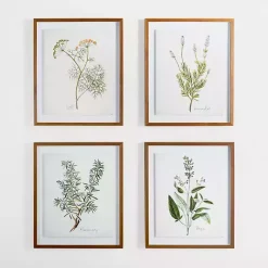 Kirklands Home Golden Leaves Herbs Dill Framed Art Print New