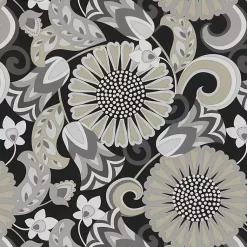 Kirklands Home Graphite Floral Outdoor Chaise Cushion Outlet