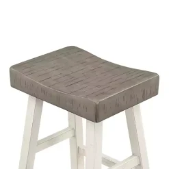 Kirklands Home & White Wood Bar Stools, Set of 2 Gray Online