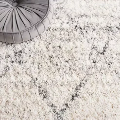 Kirklands Home Gray and Ivory Fontana Shag Area Rug, 8x10 Hot