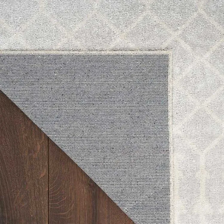 Kirklands Home Gray and Ivory Moroccan Trellis Area Rug, 9x12 Sale