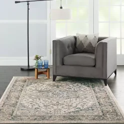 Kirklands Home and Ivory Nadia Medallion Area Rug, 4x6 Gray Online