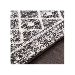 Kirklands Home and White Moroccan Pattern Runner, 2x10 Gray