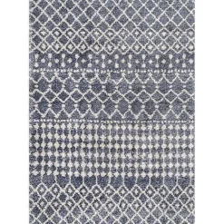 Kirklands Home Barbara Moroccan Area Rug, 5x8 Gray New