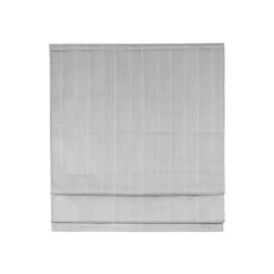 Kirklands Home Basketweave Cordless Roman Shade, 27 in. Gray Best