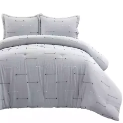 Kirklands Home Clip Jacquard 3-pc. Full/Queen Comforter Set Gray Outlet