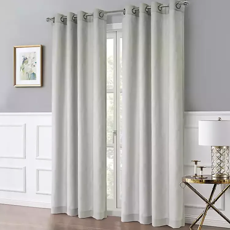 Kirklands Home Corsica Curtain Panel, 84 in. Gray New
