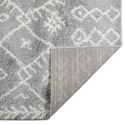 Kirklands Home Geometric Runner Gray