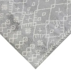 Kirklands Home Geometric Runner Gray