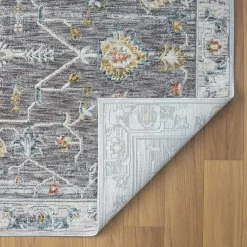 Kirklands Home Gray Ivory Accent Rug, 2x3 Outlet