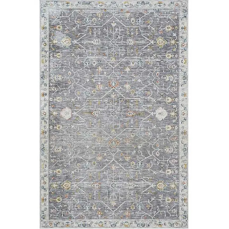 Kirklands Home Gray Ivory Area Rug, 5x8 Sale