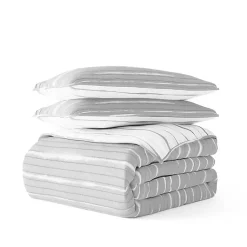 Kirklands Home Gray Linear Reversible 2-pc. Twin Quilt Set Best