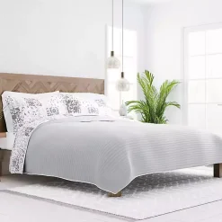Kirklands Home Gray Patchwork Reversible 2-pc. Twin Quilt Set Sale