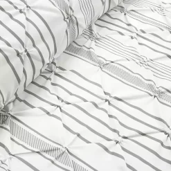Kirklands Home Gray Pintuck Stripe Full/Queen 5-pc. Comforter Set Online