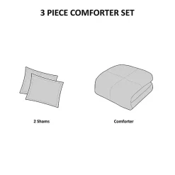 Kirklands Home Gray Plaid Dayton 3-pc. King Comforter Set Discount