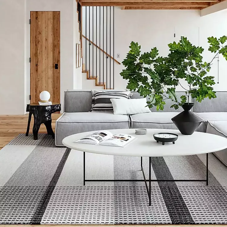Kirklands Home Portland Emily Henderson x RugsUSA Rug, 10x14 Gray Hot