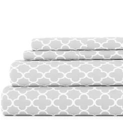 Kirklands Home Quatrefoil 3-pc. Twin Sheet Set Gray Online