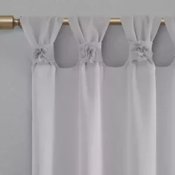 Kirklands Home Rosette Tab Top Curtain Panel, 95 in. Gray Sale